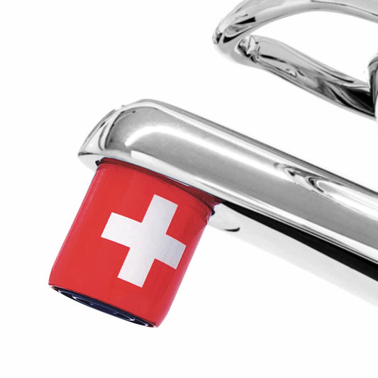 Einfach und effektiv:  Suisse-Strahlregler am Wasserhahn