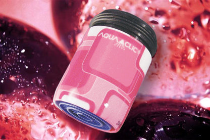 Durchflussmengenregler am Wasserhahn mit AquaClic-Strahlformer  Pink Power-Design: Sparen Sie Wasser und Geld!
