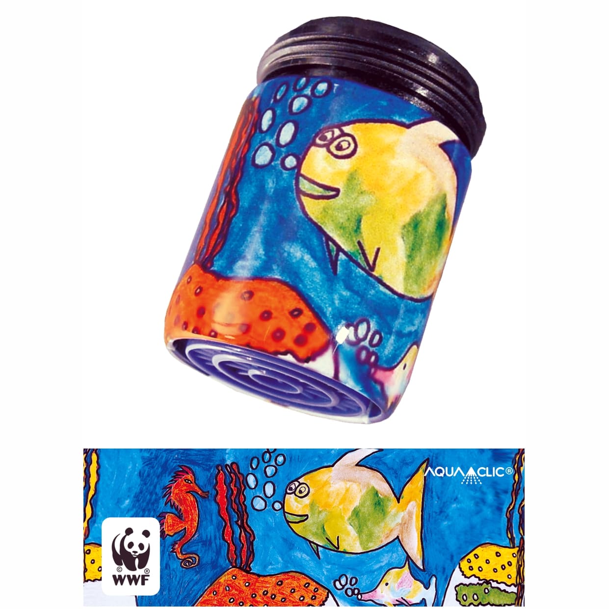 Concours de dessin pour enfants Dessin d'océan avec le logo du panda WWF