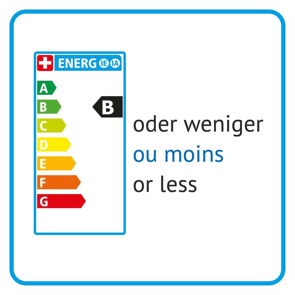Représentation de l'étiquette énergie, label énergétique B